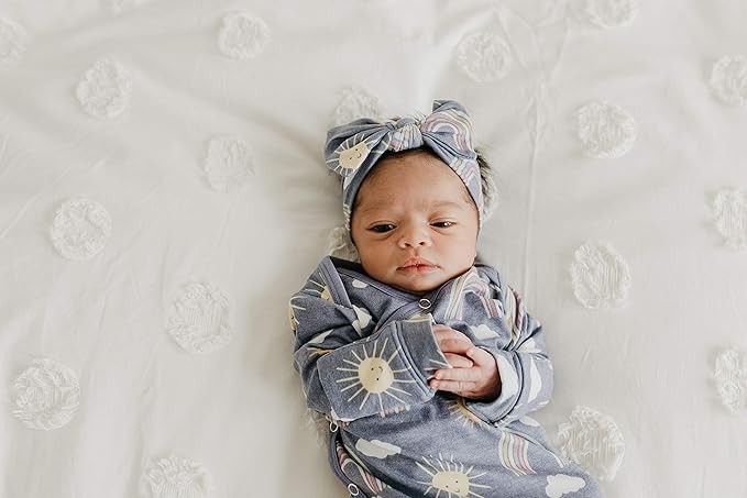 Copper Pearl Baby Bows: Stylish Headbands for Baby Girls, Premium Soft and Stretchy Baby Headbands
