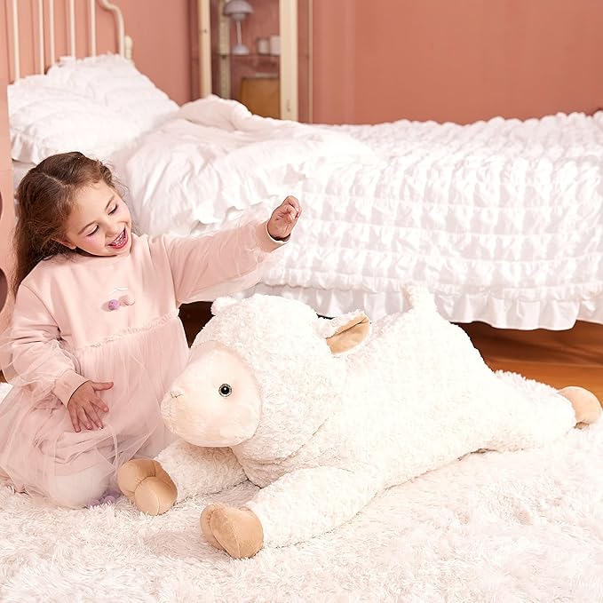 IKASA Large Sheep Stuffed Animal Plush Toy,Giant Lamb Cute Jumbo Soft Toys 30" Huge