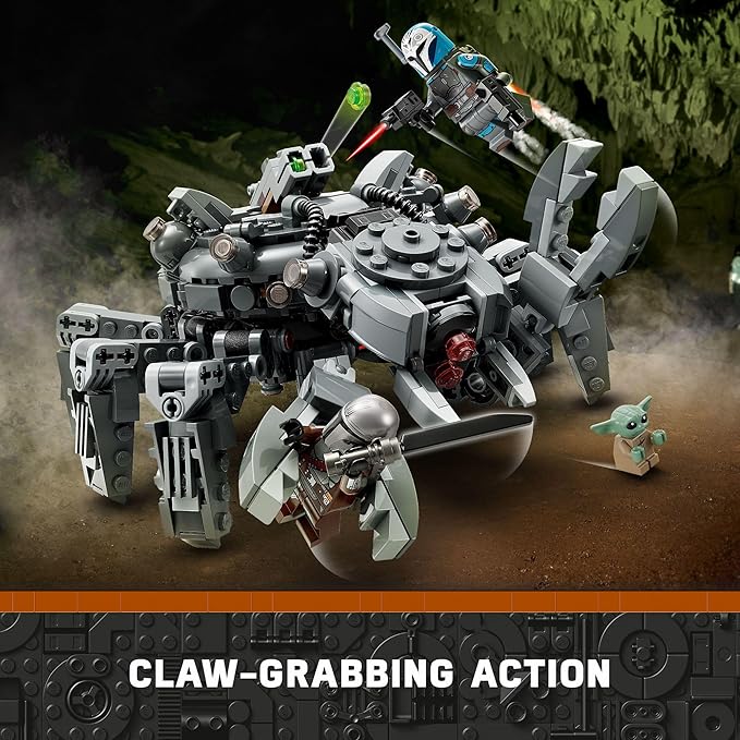 LEGO Star Wars Spider Tank 75361, Building Toy Mech from The Mandalorian Season 3 9+
