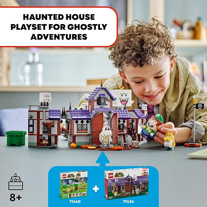 LEGO Super Mario King Boo’s Haunted Mansion, Ghost Toy for Kids 8 and 71436
