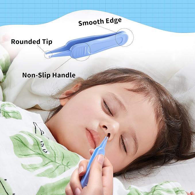 Baby Nail Clippers Kit Baby Grooming Set with Nail Clippers, Scissors, Nail File & Tweezers Baby Care Kit Fingernail Cutter for Baby,Newborn,Infant,Toddler,Kid(Blue)