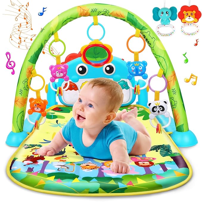 Baby Play Mat Baby Toys Tummy Time Mat Baby Activity 0-6 6-12