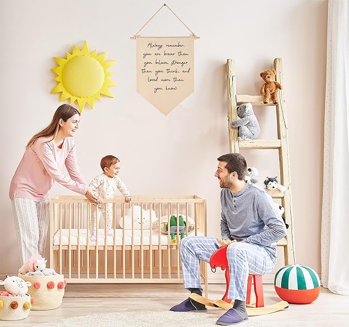 Always Remember,You Are Braver-Flag Sign Gifts for Baby Newborn Boys
