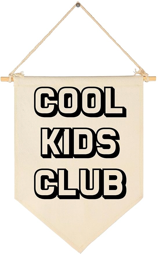 Cool Kids Club-Flag Sign Art Gifts for Baby Newborn Boys