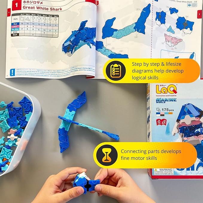 LaQ Marine World Shark Model Building Kit