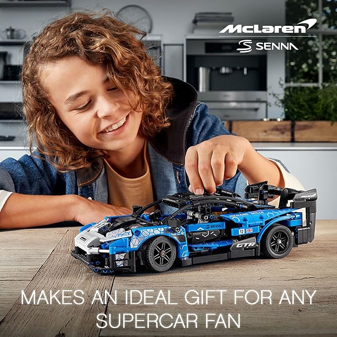 LEGO Technic McLaren Senna GTR 42123 Racing Sports Collectable Model Car Building Kit, Car Construction Toy