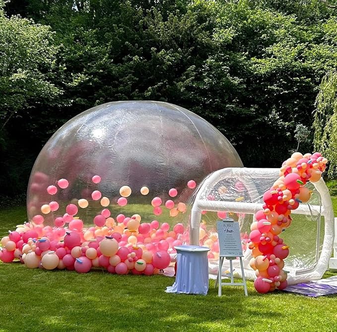 Large Bubble House Inflatable Bubble Tent, 13FT Dia Bubble with Blower & Pump