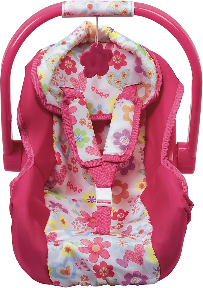 Adora Baby Doll Car Seat with Removable Seat Cover - Machine Washable, Fits Most Dolls & Plush Animals Up To 20” 2+ -
