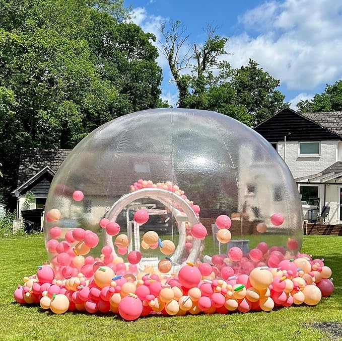 Large Bubble House Inflatable Bubble Tent, 13FT Dia Bubble with Blower & Pump