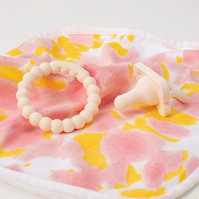 Dr. Brown's Lovey Blanket with Beaded Ring Teether and HappyPaci