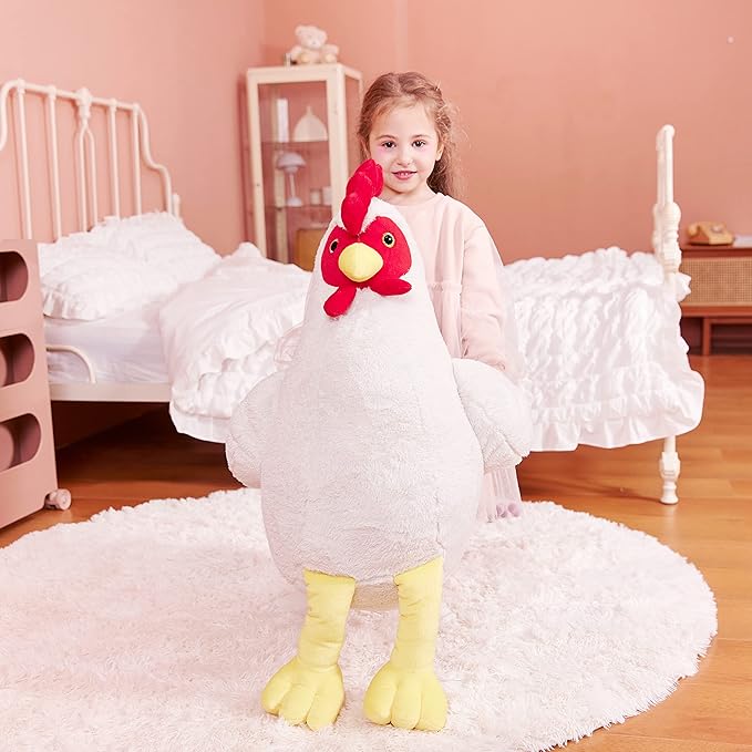 IKASA Giant Chicken Stuffed Animal Plush Toy,23" Large Hen Henny Cute Jumbo Soft Toys
