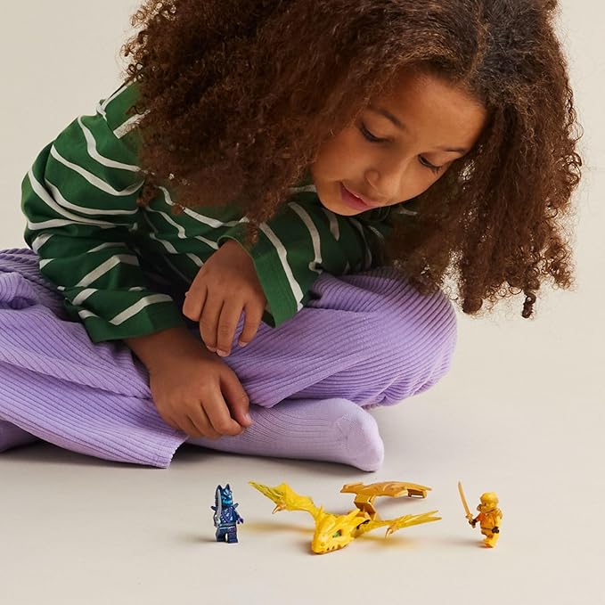 LEGO NINJAGO Arin’s Rising Dragon Strike Toy, Ninja Action Figure Playset with Arin Minifigure, Building Ninja Battle Toy Set for Kids, Gift Idea for Boys and Girls Aged 6 Years Old and Up, 71803