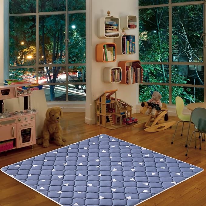 Premium Foam Baby Play Mat, 36x36 Inch Foldable and Machine Washable Crawling Mat