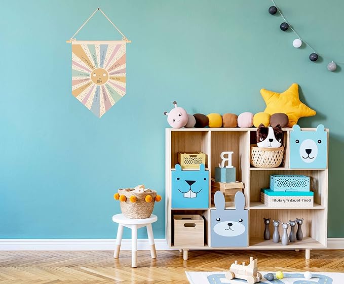 Positive Encourage Inspirational Flag Sign Gifts for Baby Newborn Boys