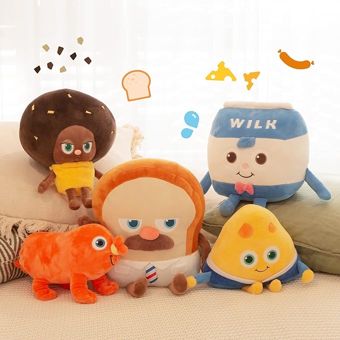 Bread Barbershop CHOCO Plush Doll, Soft Food Stuffed Animals 10"