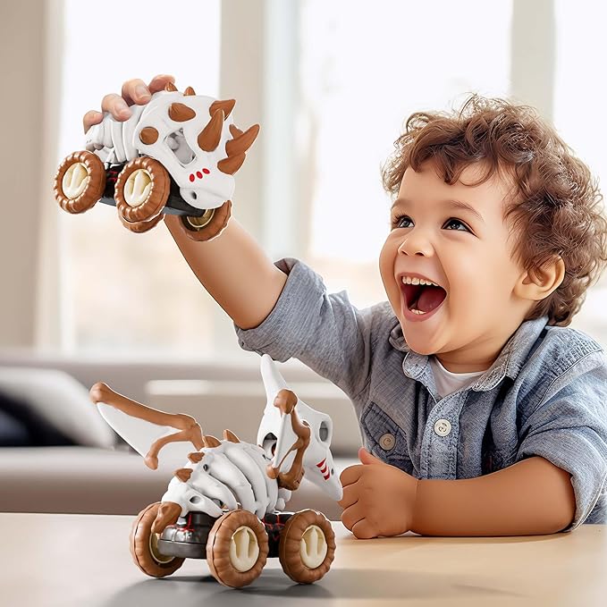 iPlay, iLearn Dinosaur Monster Truck Toy for Toddler Boy 1-3 2-4, Large 1 2 3 4 5 Year
