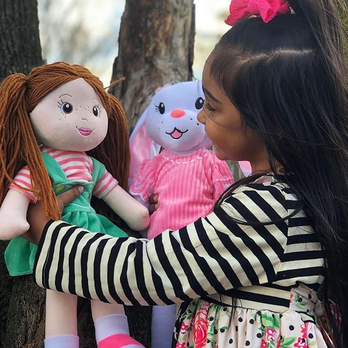 Plushible Soft Baby Doll - 18 Inch Rag Dolls for Girls, Infants & Babies 1 Year