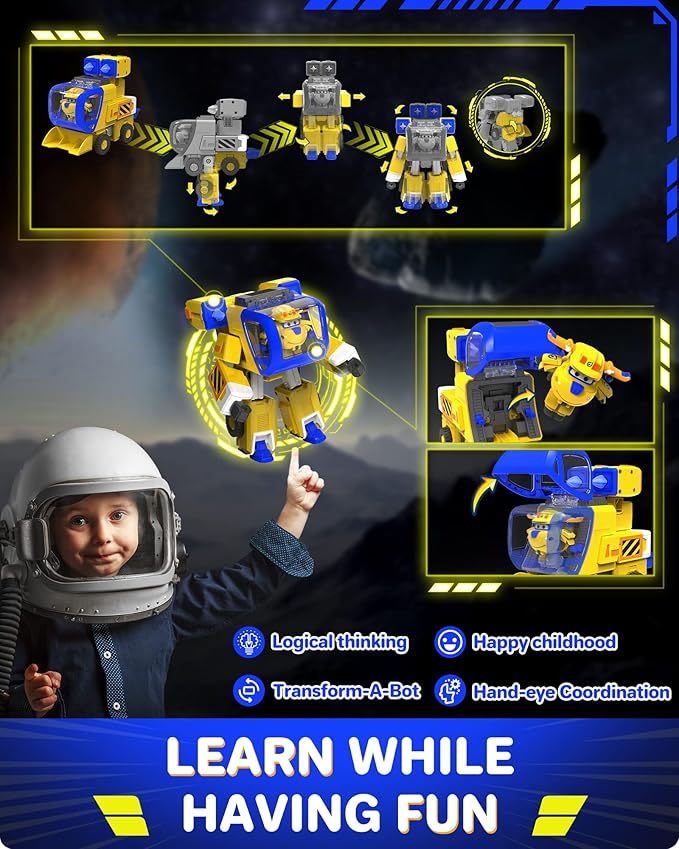 Super Wings Toys 7 Inch Donnie's Transforming Robot from Plane just 15 Steps, Action Figures Toy for Kids Ages 3+