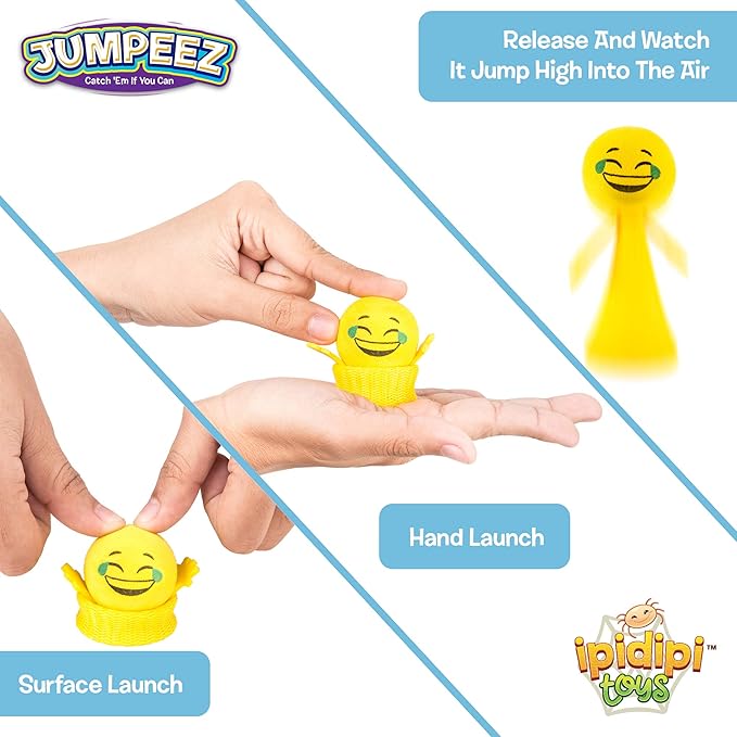 IPIDIPI TOYS Jumping Spring Launchers Popper Toys - Gift Bag Toys for Kids Party Favors, Goodie Bags Stuffers 24)