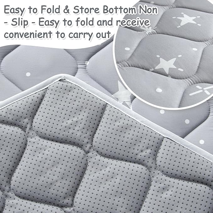Baby Play Mat 50" X 50", Activity Playmats for Babies