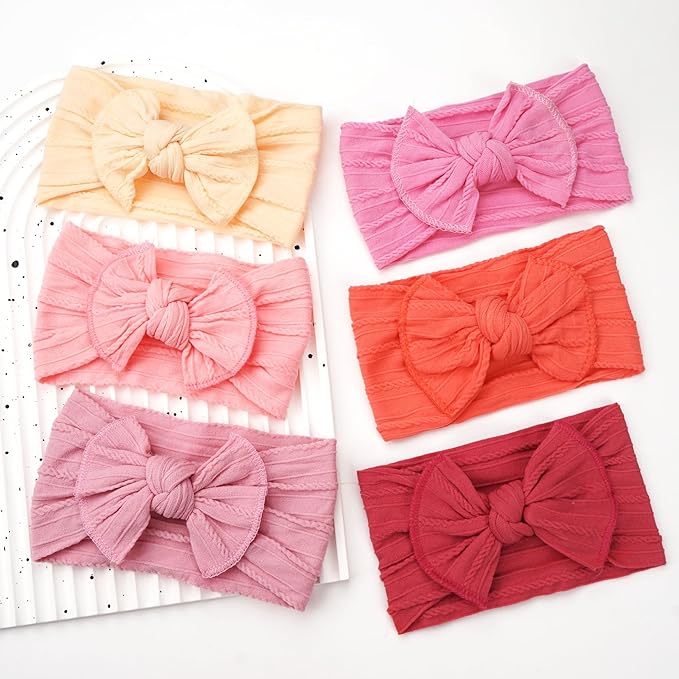 C횋LLOT Super Stretchy Soft Knot Headbands with Hair Bows Head