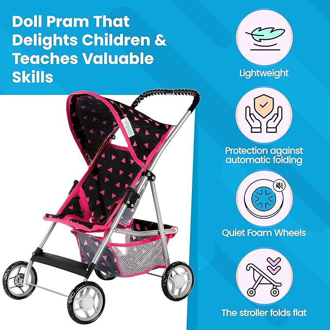 Baby Doll Stroller | Baby Stroller Toy 22.05 inches 1-3 | KP0280R