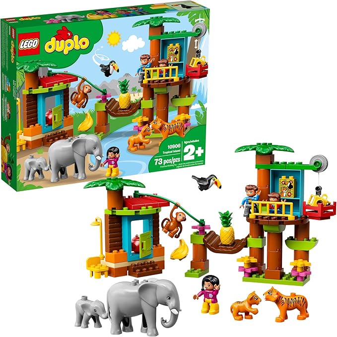 LEGO DUPLO Town Tropical Island 10906 Exclusive Building Bricks (73 Pieces)