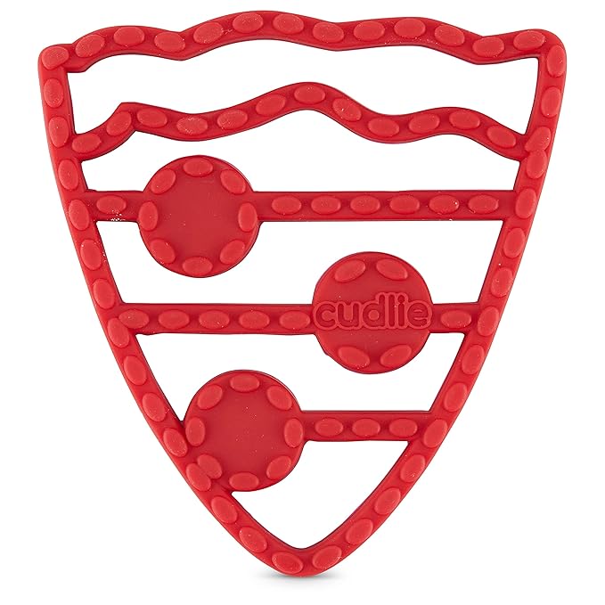 Cudlie 2-Pack Food Grade Silicone Teether - BPA Free, Fun