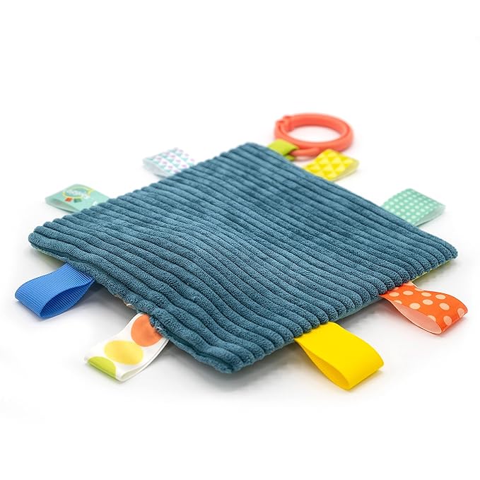 Taggies Soothing Sensory Crinkle Me Toy with Baby Paper & Squeaker, 6.5 X 6.5"