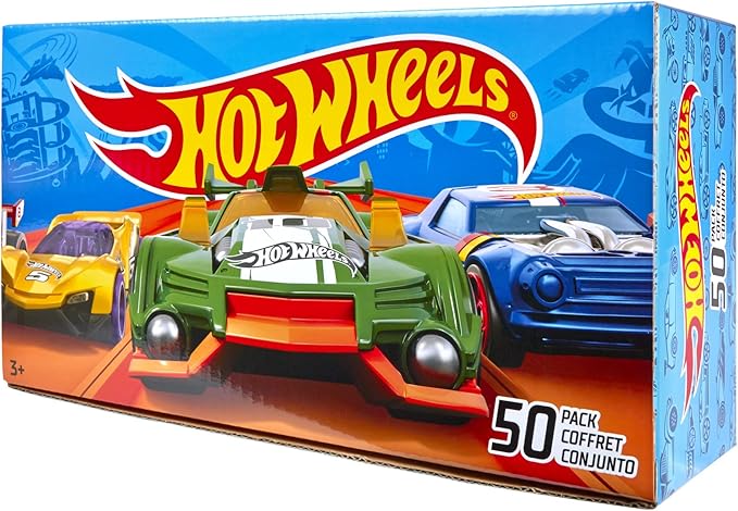 Hot Wheels Toy Trucks & Cars, 50-Pack 50 1:64