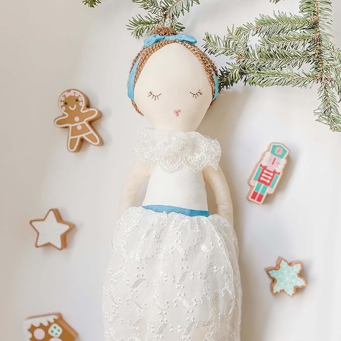 MON AMI Clara Doll – 22”, Soft & Elegant Stuffed Plush Doll for Little Girls