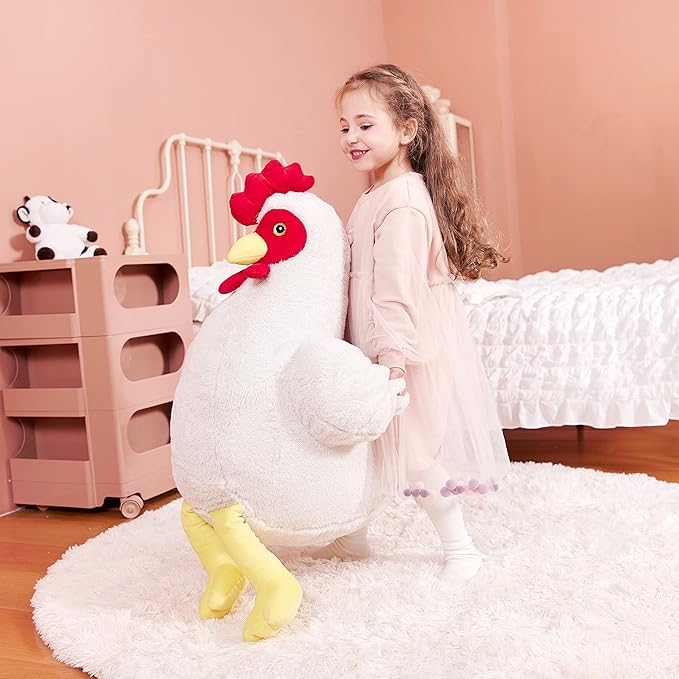 IKASA Giant Chicken Stuffed Animal Plush Toy,23" Large Hen Henny Cute Jumbo Soft Toys