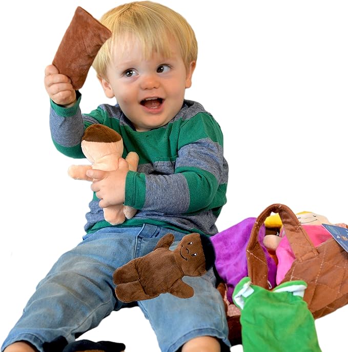 Basket of Babies Plush Baby Doll Set with Removable Clothing - Multicultural Diversity Baby Doll Toys for Boys and Girls with 6 Soft Baby Dolls, Interchangeable Clothing