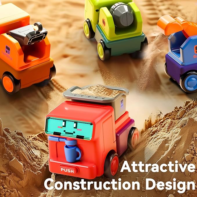 iPlay, iLearn 2 in 1 Toddler Car Toys Set 3 4 5 6