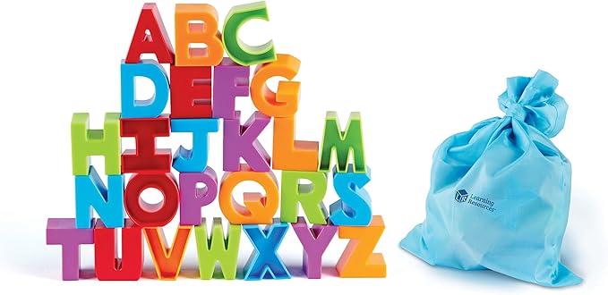 Learning Resources Letter Blocks, Fine Motor Toy 36 Pieces, 2+