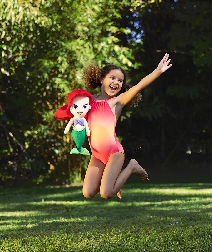 Wahu Aqua Pals Disney Classic Ariel Plush Water Toy for Kids Ages 2+, Fast-Drying Waterproof Plush Doll Toy for Pool and Bathtub 26"