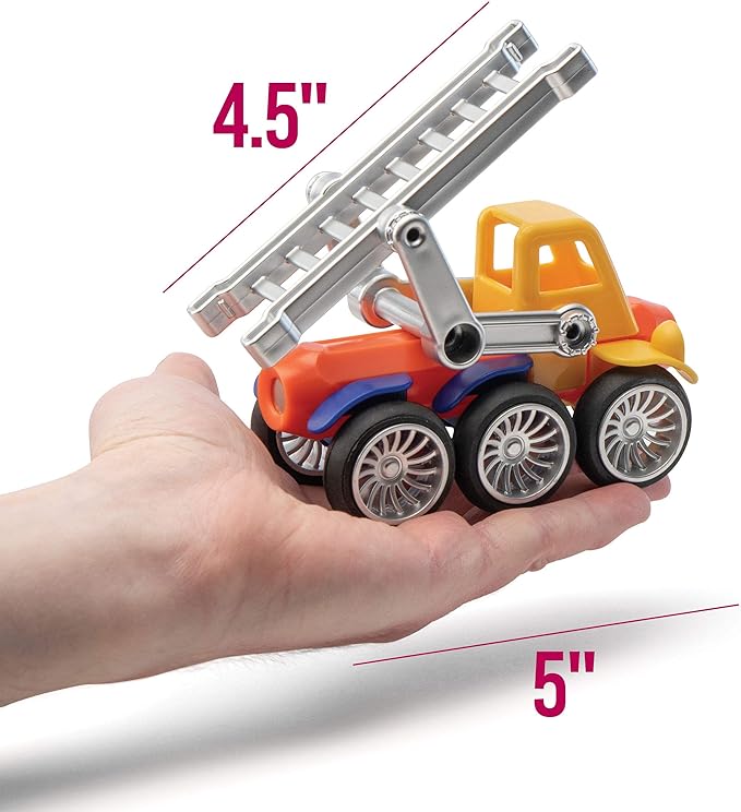 Play Brainy Magnetic Toy Cars Set for Boys and Girls - Brilliant Educational Toys for Toddlers and Preschoolers - Montessori Toy is Load of Fun & Helps with Developmental Skills (90 Piece)