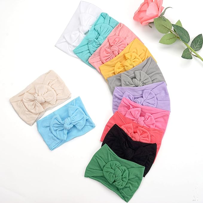 C횋LLOT Super Stretchy Soft Knot Headbands with Hair Bows Head