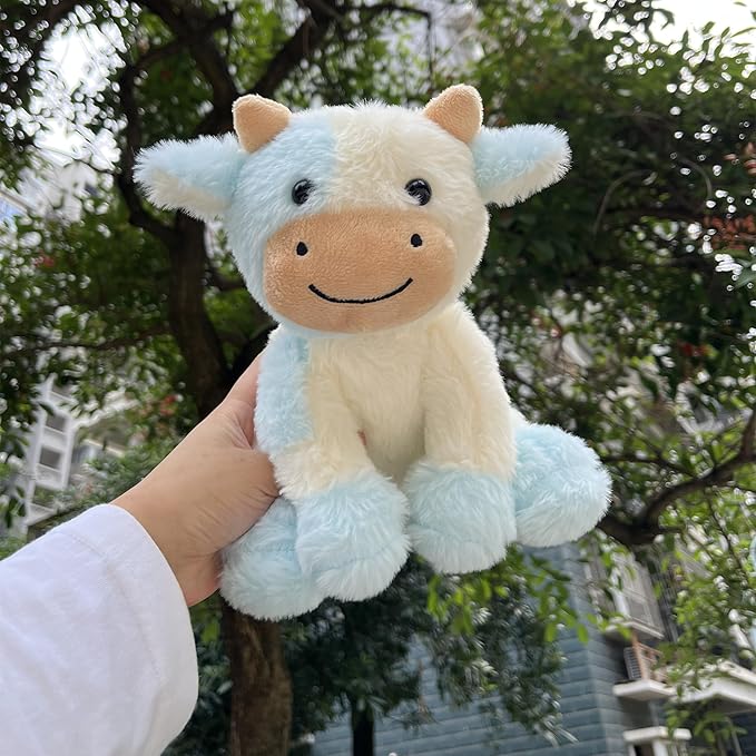 9 inches Cow Stuffed Animal Soft Plush Cute Cow Doll