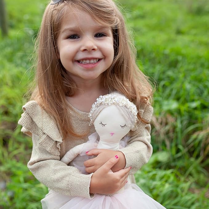 MON AMI Ballerina Stuffed Doll - 22”, Plush Ballerina Doll for Girls