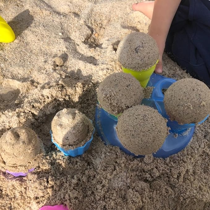 Ice Cream Sand Toys for Kids,9-Inch Sand Pail and Ice Cream Sand Toy Set 3-5 Beach
