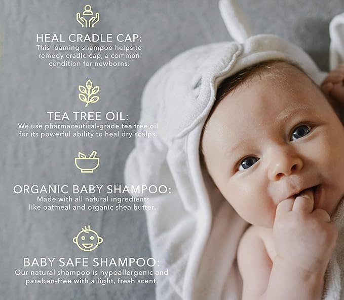 BELLA B Bee Gone Cradle Cap Baby Shampoo Treatment, 8 oz