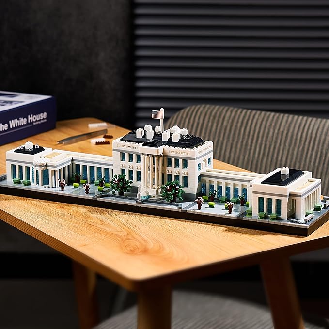 KLMEi Architecture Sets for Adults White House U.S. Capital Collection Building Kit Micro Blocks Famous Landmark, Mini Bricks Toys Presents for Kids 3520 PCS