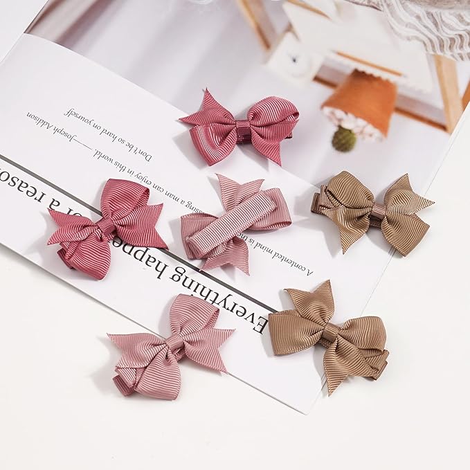 CLLOT Hair Bows, 42PCS 2" Fully Lined Bows Clips for Girls