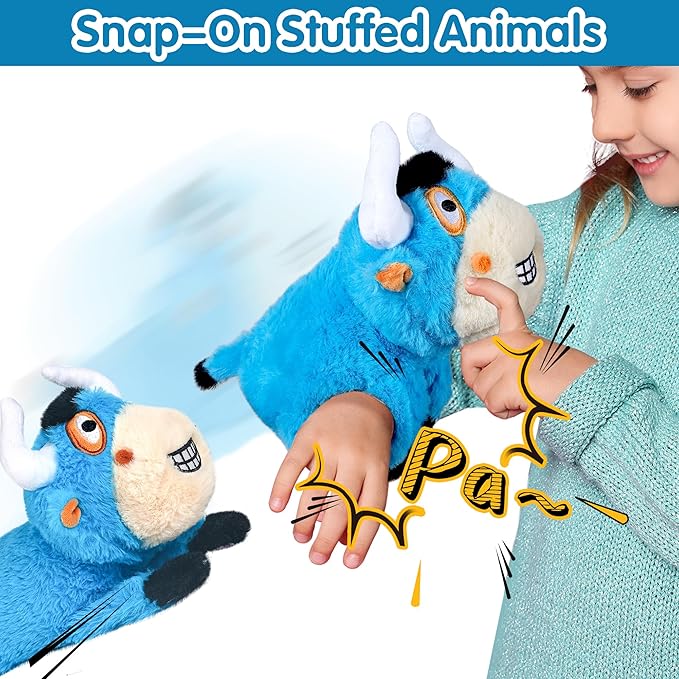 iPlay, iLearn Wrist Pals Baby Plush Bull Toy Wristband 1 2 3 4 5 6