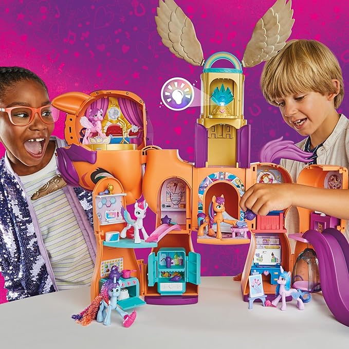 My Little Pony Toys, Sunny's Playset Reveal, 25-Inch-Tall Transforming Doll Playsets and Interactive Toys for 5 Year Old Girls & Boys (Amazon Exclusive)