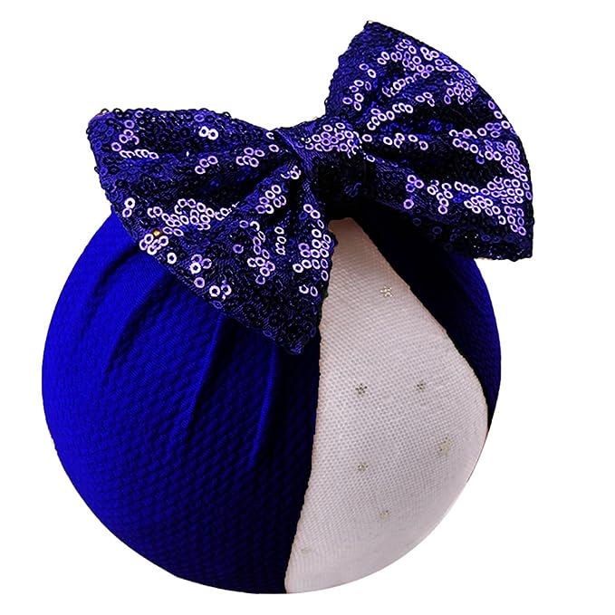 Glitter Bows for Baby Girls Headband, Newborn Bows Headbands Baby Accessories.(FD117) (Red