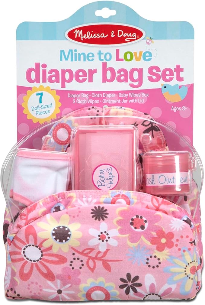 Melissa & Doug Mine to Love Doll Diaper Changing Set (7 pcs)