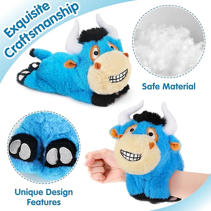 iPlay, iLearn Wrist Pals Baby Plush Bull Toy Wristband 1 2 3 4 5 6