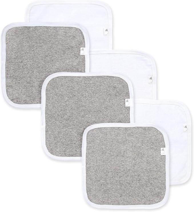 Burt's Bees Baby Infant Washcloths, 100% Organic Cotton 6 Pack